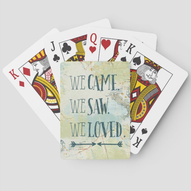 Jeu De Cartes Nous sommes venus, nous avons vu, nous avons aimé  (dos)
