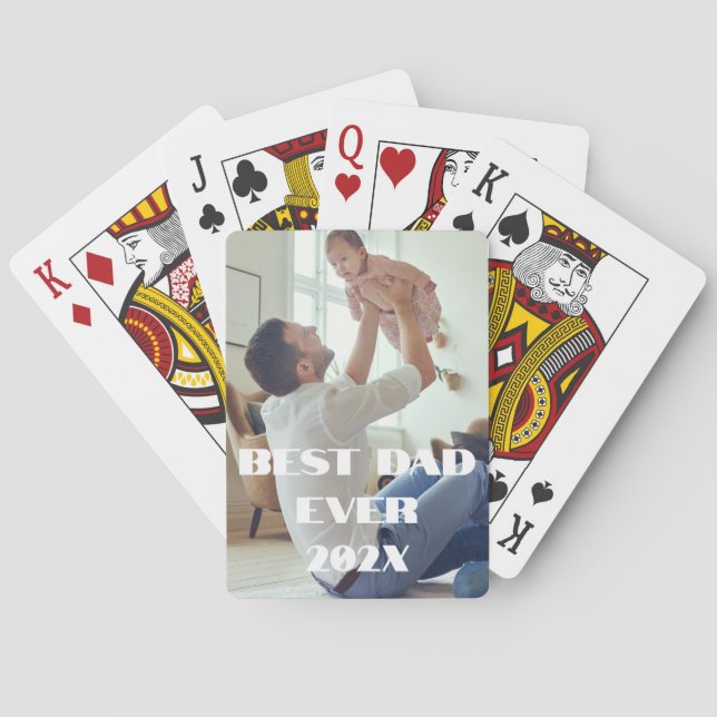 Jeu De Cartes Nouveau papa meilleur jamais - Photo complète pers (dos)