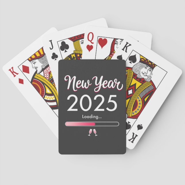 Jeu De Cartes Nouvel An Chargement 2025 Joyeux Noël du Nouvel An (dos)