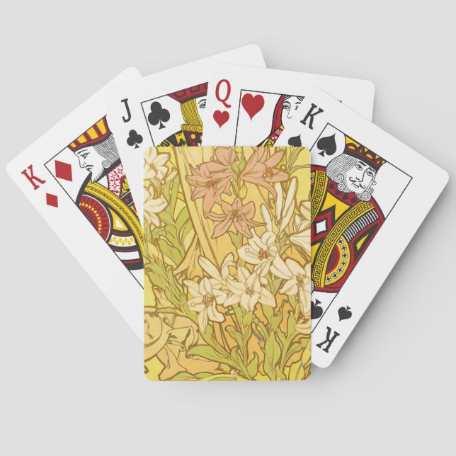 Jeu De Cartes Nouvelle Lily flowers (dos)