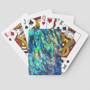 Jeu De Cartes Nouvelle-Zélande Abalone Paua Shell Motif 1