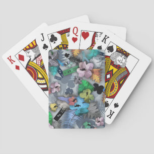 Jeu De Cartes Novelty Hawaiian Print Cartes de construction