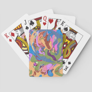 Jeu De Cartes "Noyer" l'art Abstrait