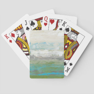 Jeu De Cartes Nuages Blancs Surplombant Un Beau Paysage