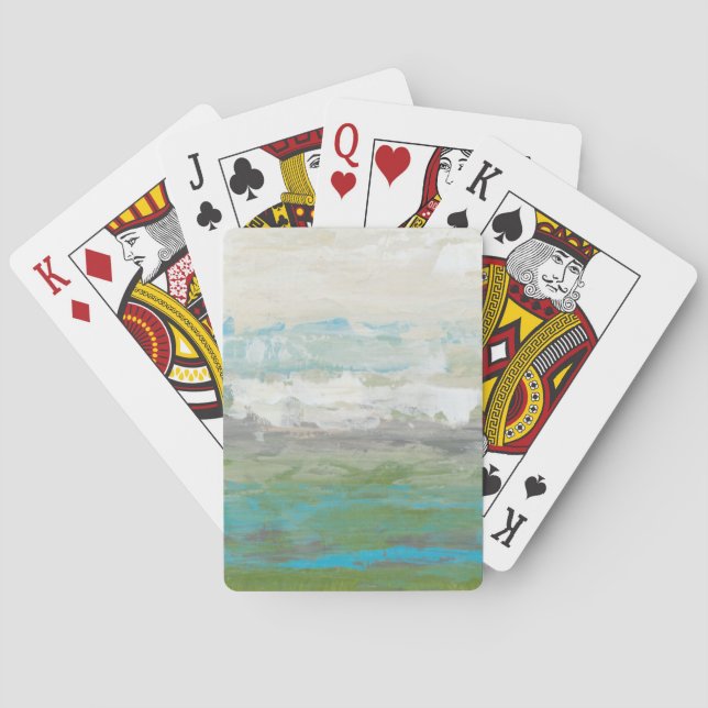 Jeu De Cartes Nuages Blancs Surplombant Un Beau Paysage (dos)