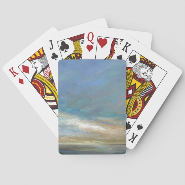 Jeu De Cartes Nuages côtiers avec océan (dos)