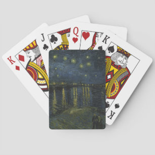 Jeu De Cartes Nuit étoilée sur le Rhône, peinture à l'huile Van 