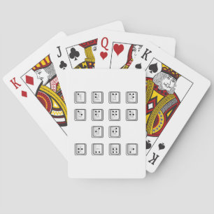 Jeu De Cartes Numéro de clé de l'ordinateur en braille
