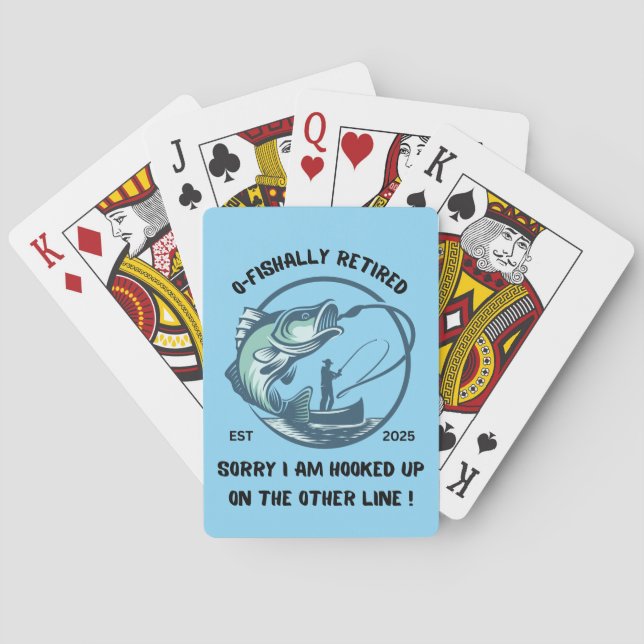 Jeu De Cartes O-Fishally Retired Playing Cards, Retirement Gift (dos)