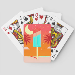 Jeu De Cartes Oasis de glace de palme d'été étoile