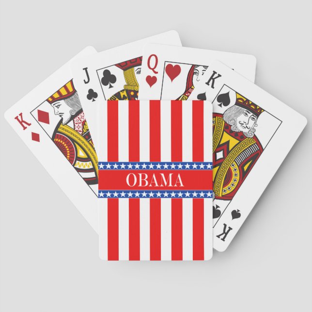 Jeu De Cartes Obama Stars & Stripes (dos)