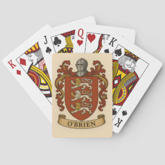 Jeu De Cartes O'Brien Family Crest Poker cards