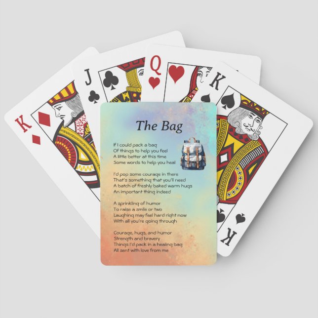Jeu De Cartes Obtenez bien Poem (dos)