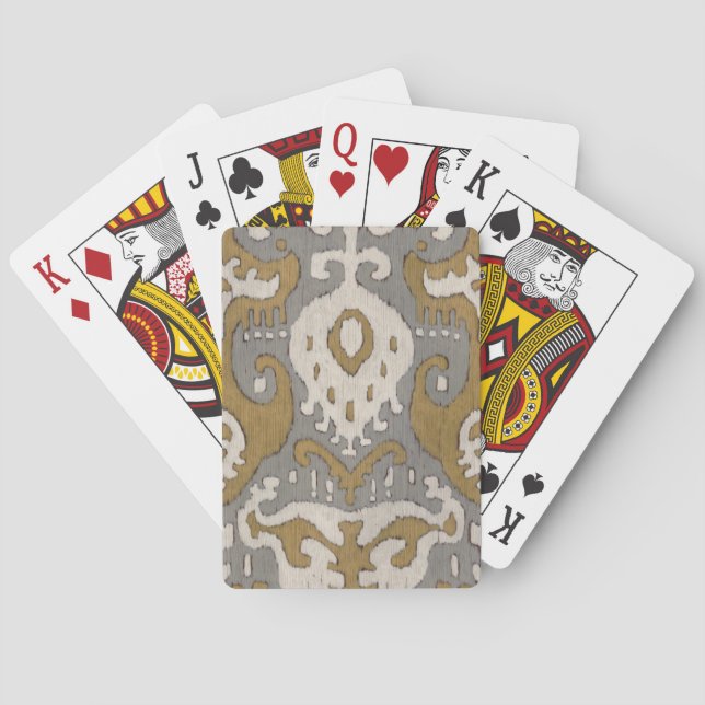 Jeu De Cartes Ochre Ikat II (dos)