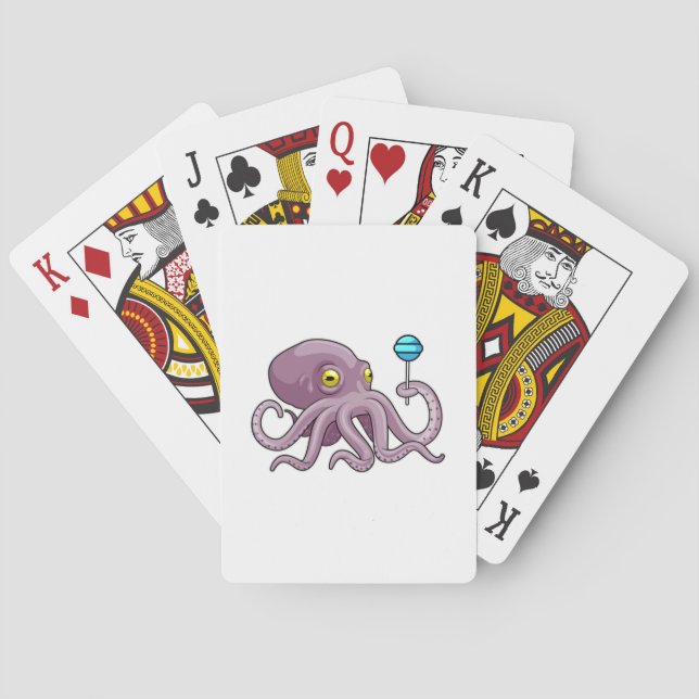 Jeu De Cartes Octopus avec Lollipop (dos)