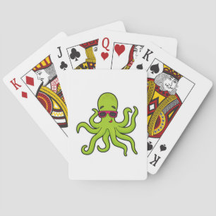Jeu De Cartes Octopus avec lunettes de soleil