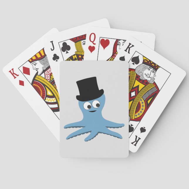 Jeu De Cartes Octopus bleu (dos)