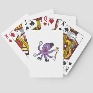 Jeu De Cartes Octopus comme magicien avec Casquette