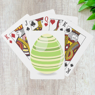 Jeu De Cartes Oeuf de Pâques Vert Jouer des cartes