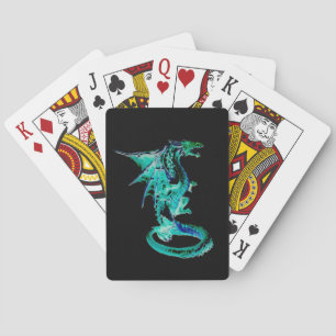Jeu De Cartes Œuvre d'art saisissante de serpent marin lumineux