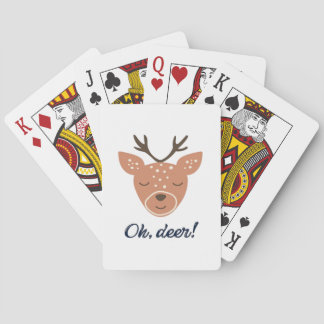 Jeu De Cartes Oh cerf cerf amour Sauver le cerf Design Créatif