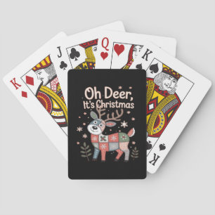 Jeu De Cartes Oh Cerf C'est Noël Petits Carrés Patchwork