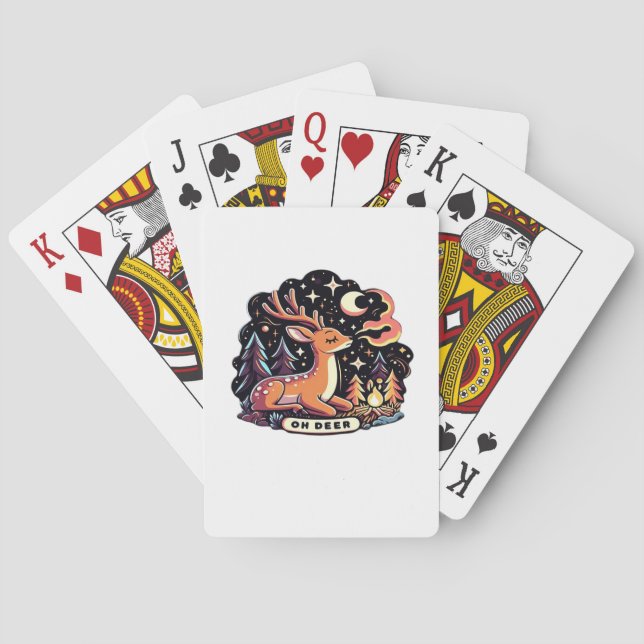 Jeu De Cartes Oh Deer Contemporary Graphic Vibe  (dos)
