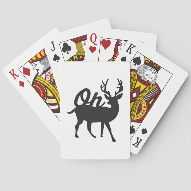 Jeu De Cartes Oh Deer Retro Classic Vibe  (dos)