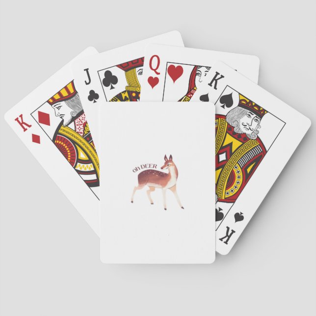 Jeu De Cartes Oh Deer Whimsical Creative Design  (dos)