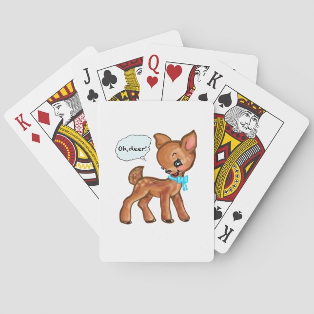 Jeu De Cartes Oh Deer Whimsical Forest Vibe  (dos)