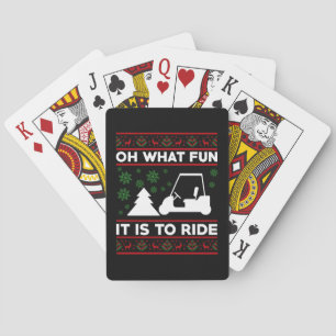 Jeu De Cartes Oh Quel Amusant C'Est De Circuler Golf Panier Noël