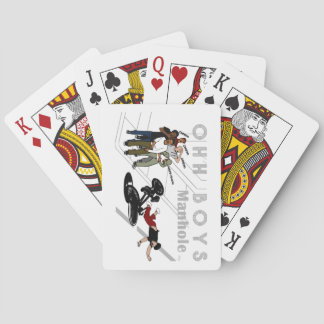 Jeu De Cartes OHH BOYS - Un homme à vélo frappe un Coque-Mate d'