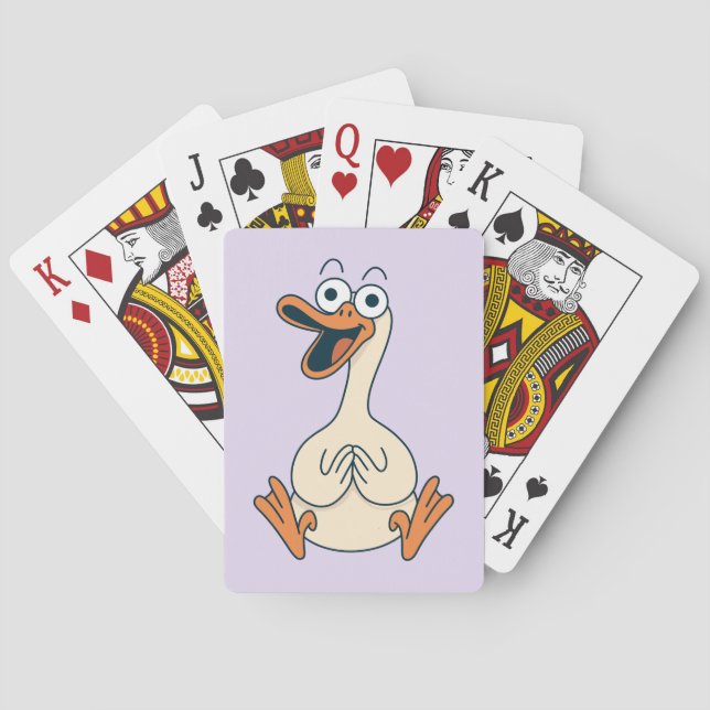 Jeu De Cartes Oie sotte, Quirky, Drôle, Oie caricaturale (dos)