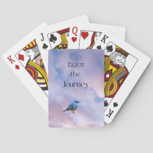 Jeu De Cartes Oiseau bleu "Profitez du voyage"