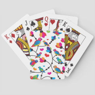 Jeu De Cartes oiseau coloré mignon de perroquet