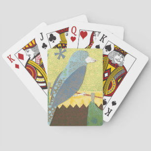 Jeu De Cartes Oiseau coloré sur fil