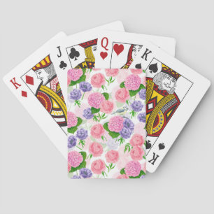 Jeu De Cartes Oiseau et fleurs