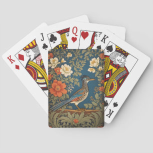 Jeu De Cartes Oiseau William Morris inspiré par l'élégant coureu