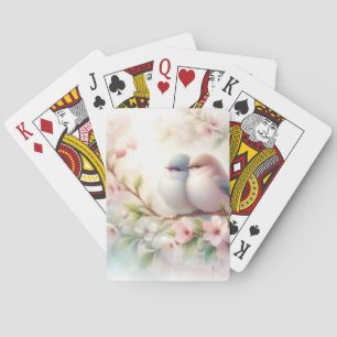 Jeu De Cartes Oiseaux d'amour printaniers Fleur de cerisier Flor