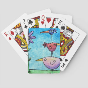 Jeu De Cartes Oiseaux empilés