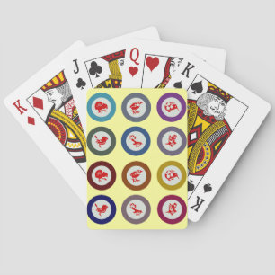 Jeu De Cartes Oiseaux néo-zélandais jouant aux cartes