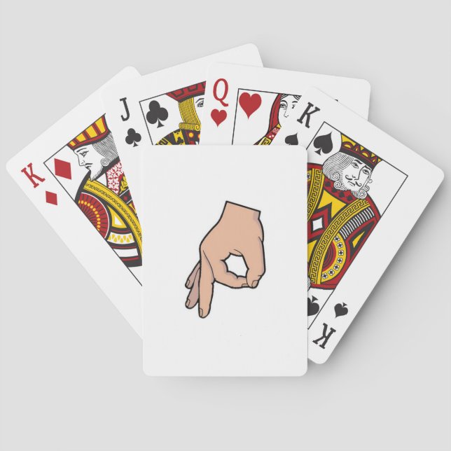 Jeu De Cartes OK Main Gesture Circle Jeu Funny Gaff Cartes (dos)