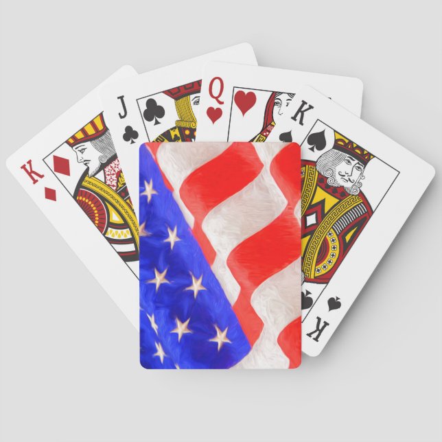 Jeu De Cartes Old Glory Bicycle® Poker Jouer aux cartes (dos)