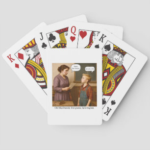 Jeu De Cartes Old MacDonald, élève de première année, échoue en