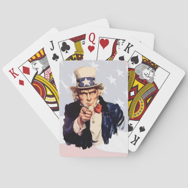 Jeu De Cartes Oncle Sam (dos)
