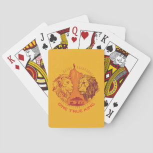 Jeu De Cartes "One True King" Simba & Scar Sketch Lecture Cartes