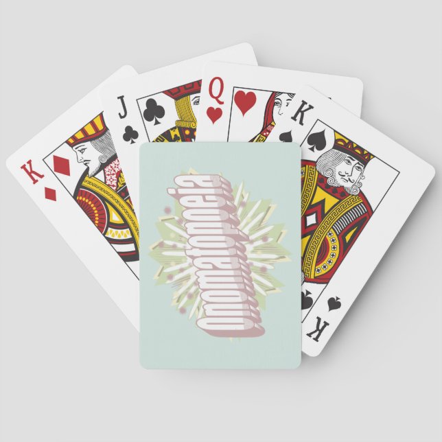 Jeu De Cartes Onomatopoeia Explosion Anglais (dos)