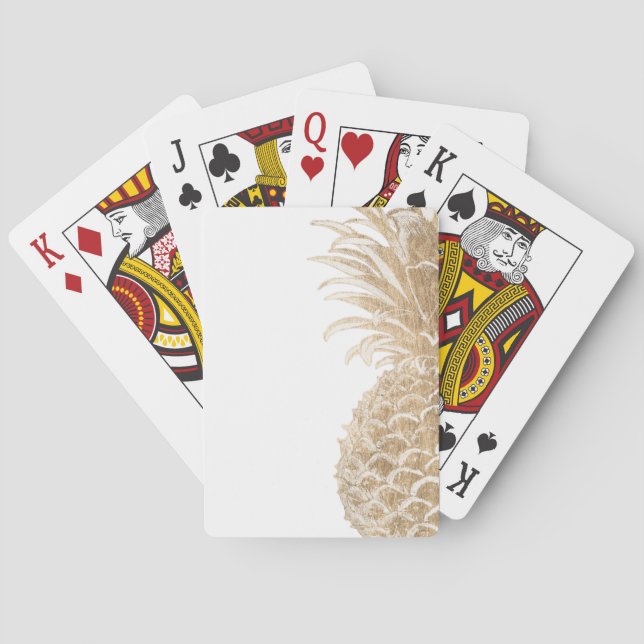 Jeu De Cartes Or Pinneapple tropical (dos)