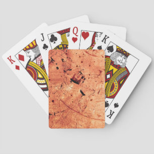 Jeu De Cartes Orange abstrait grunge art contemporain