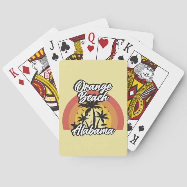 Jeu De Cartes Orange Beach, Alabama (dos)